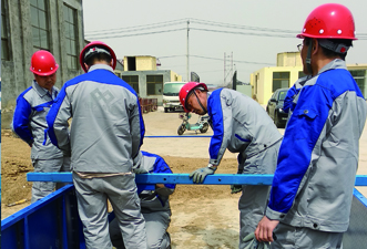 爬架廠家施工現場